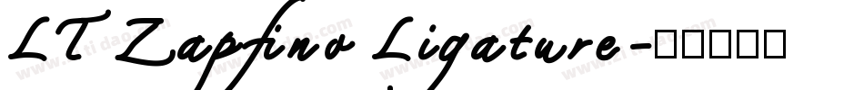 LTZapfino Ligature字体转换